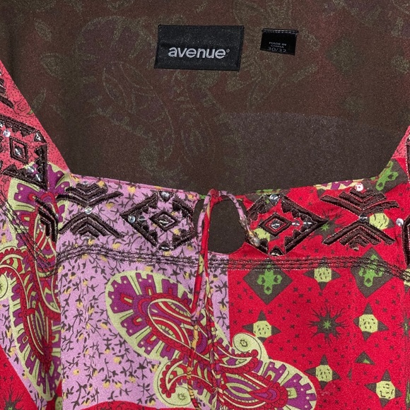 Silky A line sequined top. Beautifully bright - Picture 3 of 4